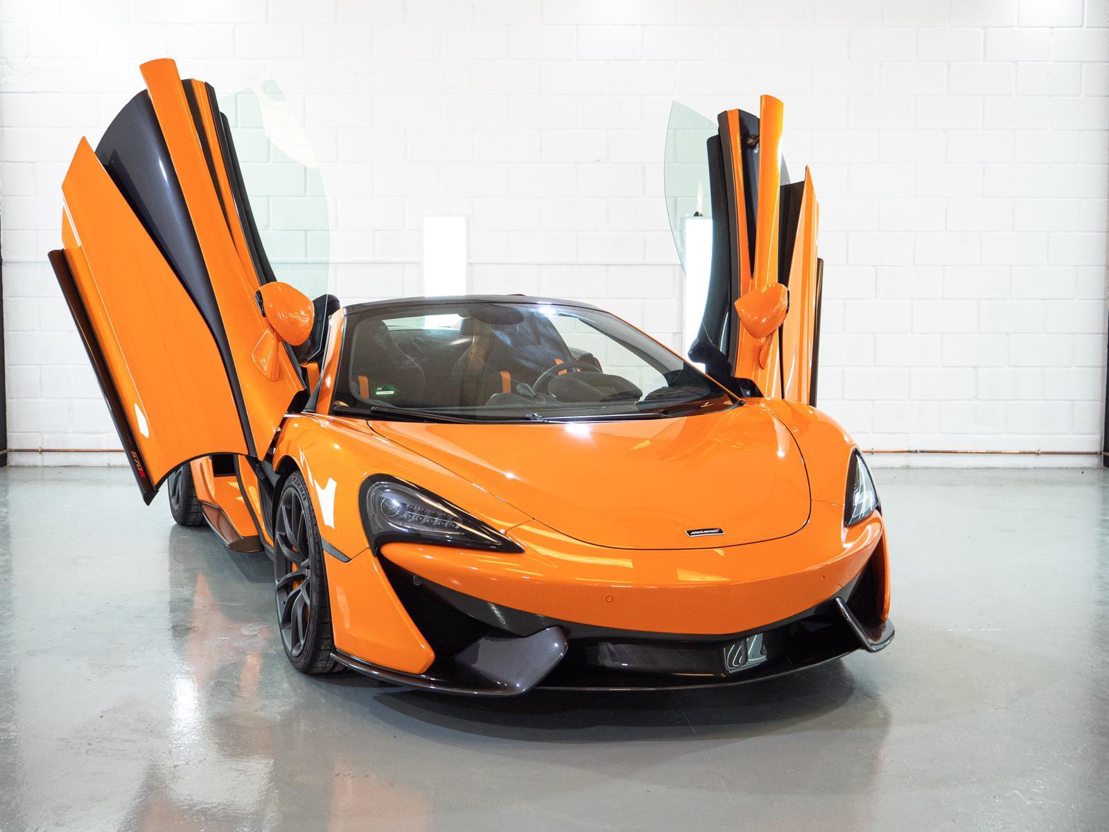 McLaren 570s Spider Limo site Self Drive Car Hire Cambridgeshire
