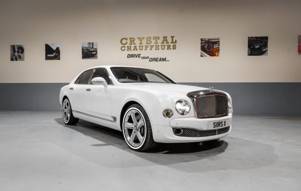 White Bentley Mulsanne Wedding and Chauffeur Car Hire