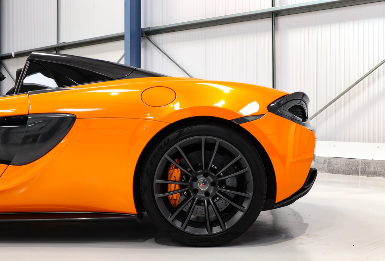 McLaren 570s Spider Limo site Self Drive Car Hire Cambridgeshire