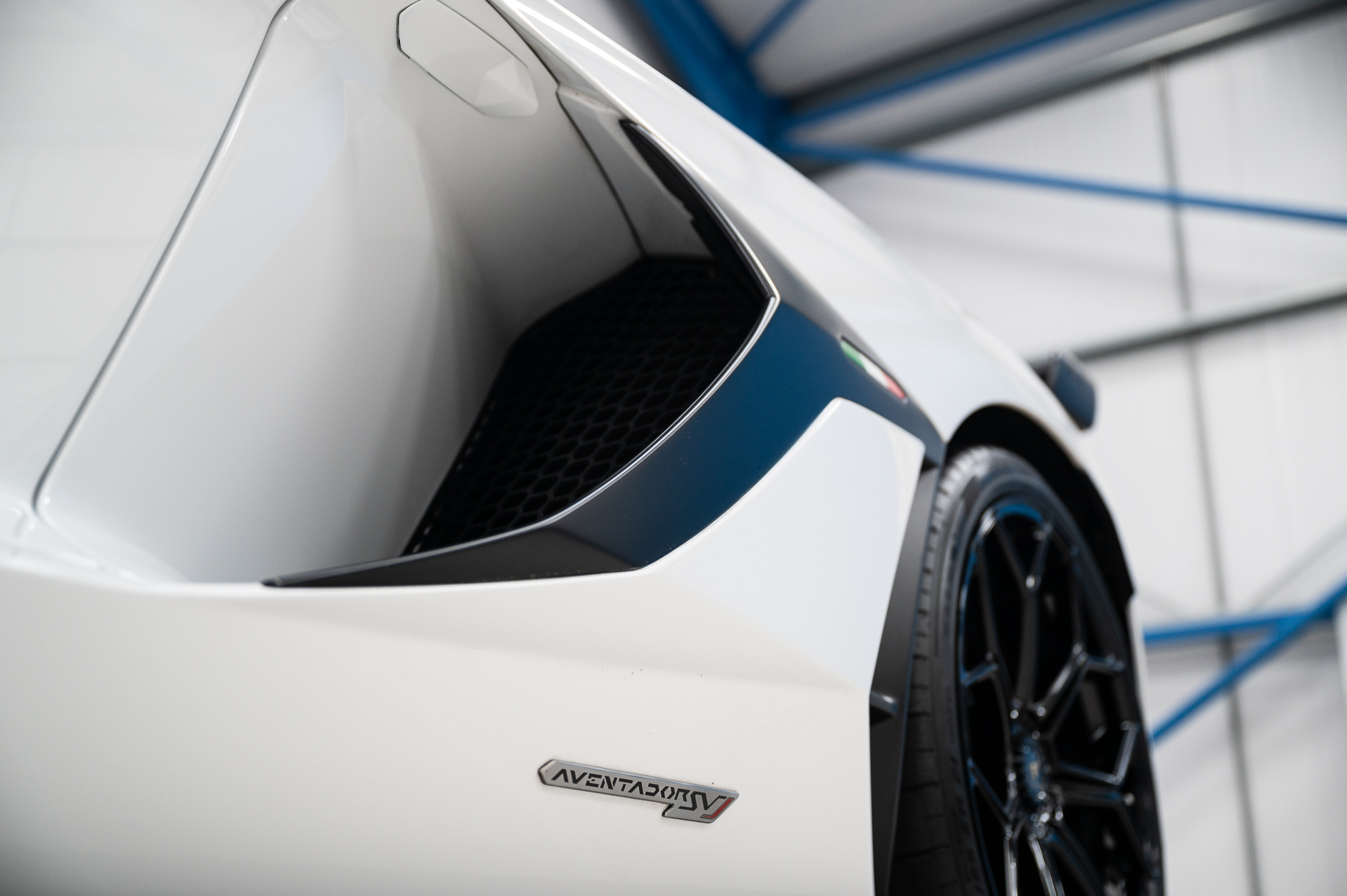 White Lamborghini Lamborghini SVJ self drive car hire